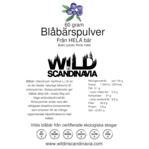 BlåbärsPulver 60 gram