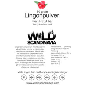 Lingon Pulver 60 gram