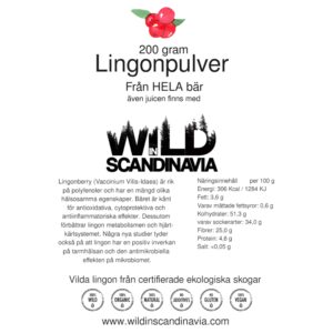 LingonPulver 200 gram